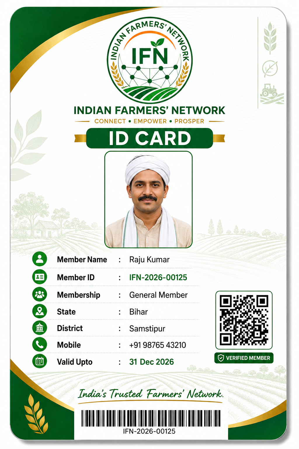 Sample Press ID Card